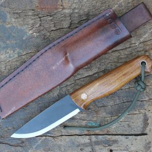 Custom Handmade skinner knife with leather Sheath