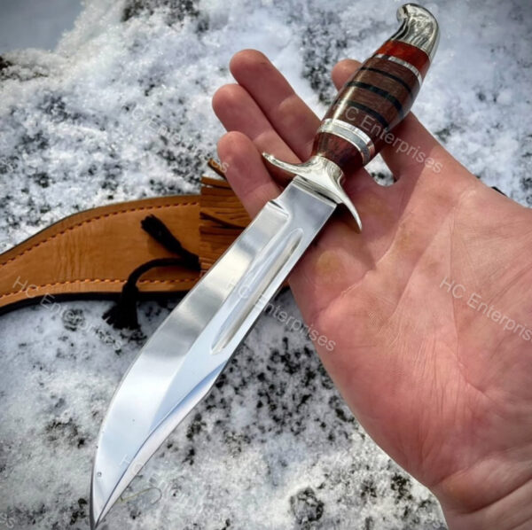 Handcrafted Hunting Knife - 1075 Carbon Steel & G10 Handle with Sheet - Image 3