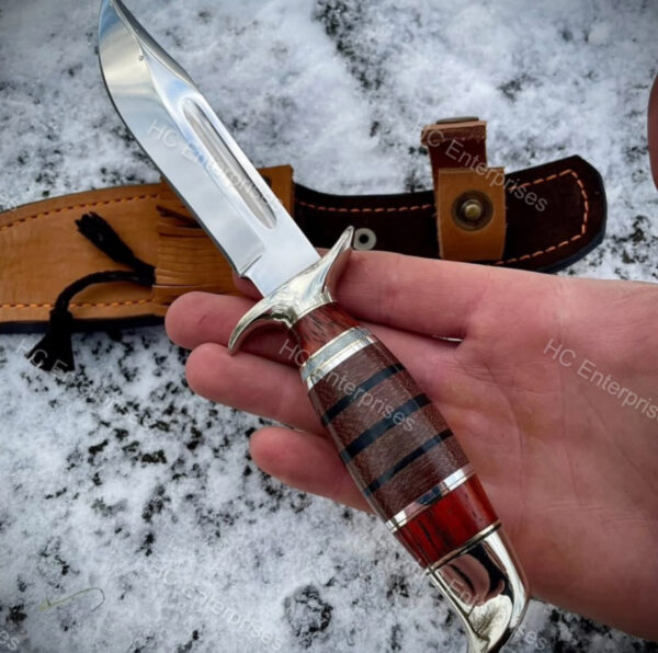 Handcrafted Hunting Knife - 1075 Carbon Steel & G10 Handle with Sheet - Image 2