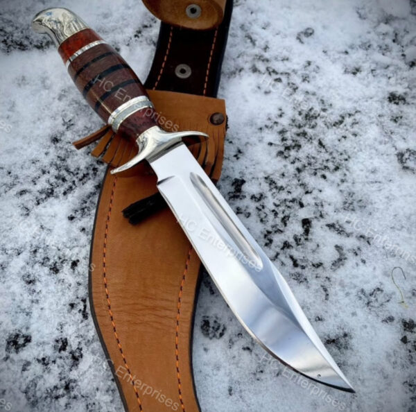 Handcrafted Hunting Knife - 1075 Carbon Steel & G10 Handle with Sheet - Image 5