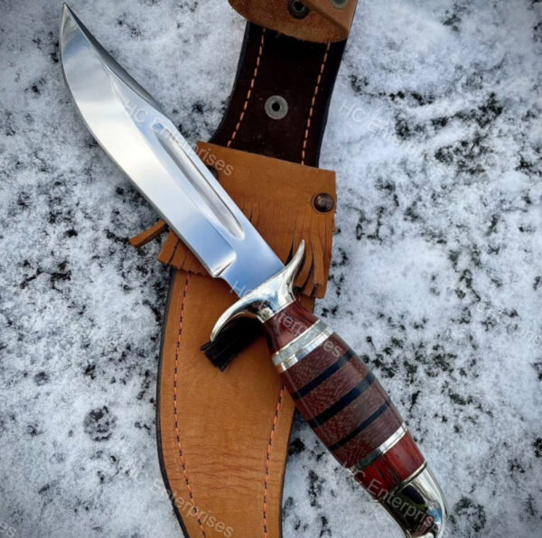 Handcrafted Hunting Knife - 1075 Carbon Steel & G10 Handle with Sheet - Image 4