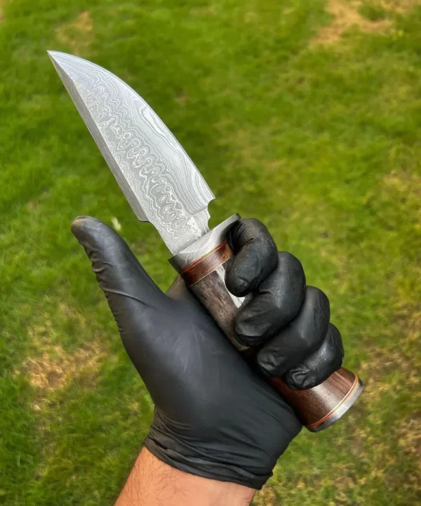 Premium Damascus Steel Hunting Knife – Handcrafted Precision and Durability - Image 6