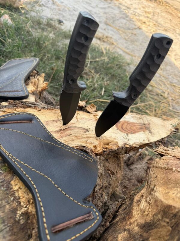 Custom Handmade skinner knife with leather Sheath - Image 3