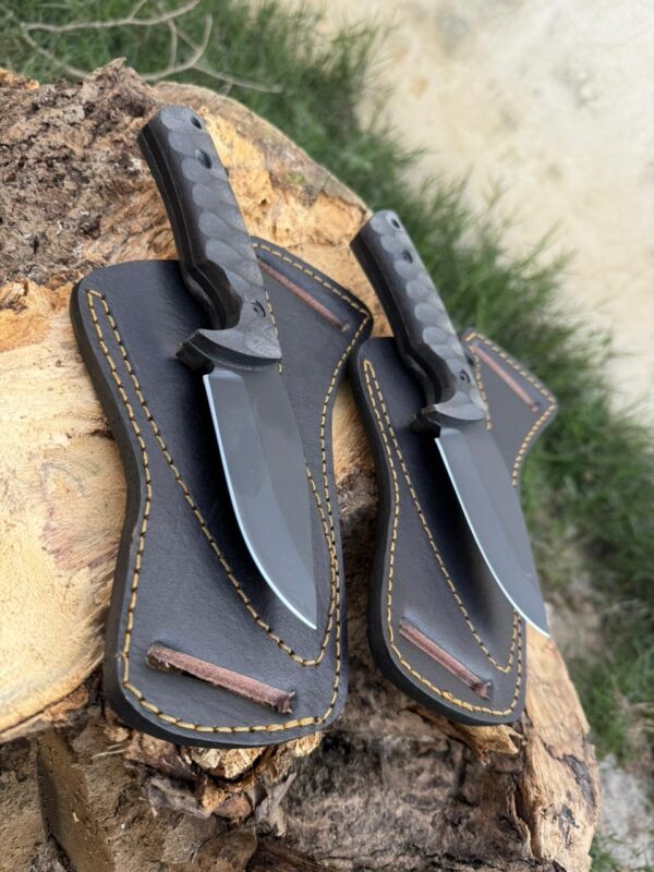 Custom Handmade skinner knife with leather Sheath - Image 4