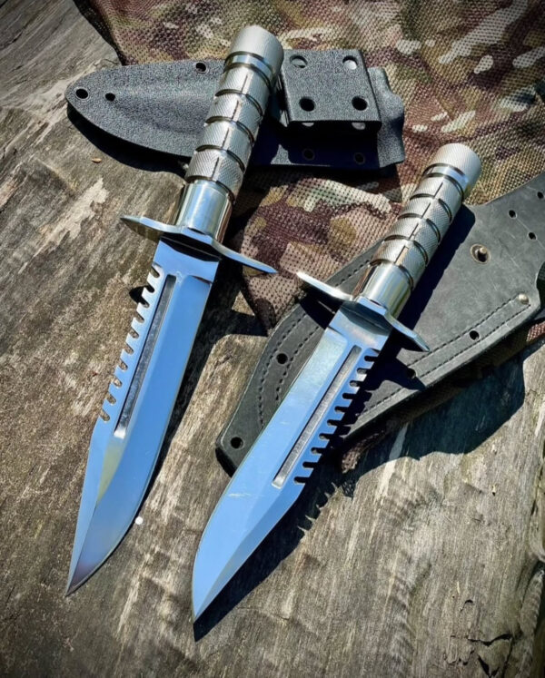 Buck Buckmaster 184 Survival Knife with Sheath (1987-1997) 2 knife - Image 4