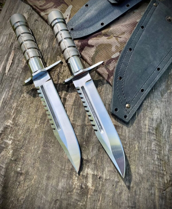Buck Buckmaster 184 Survival Knife with Sheath (1987-1997) 2 knife