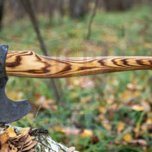 High Carbon Steel Camping Axe with Leather Sheath – Handcrafted for Outdoorsmen